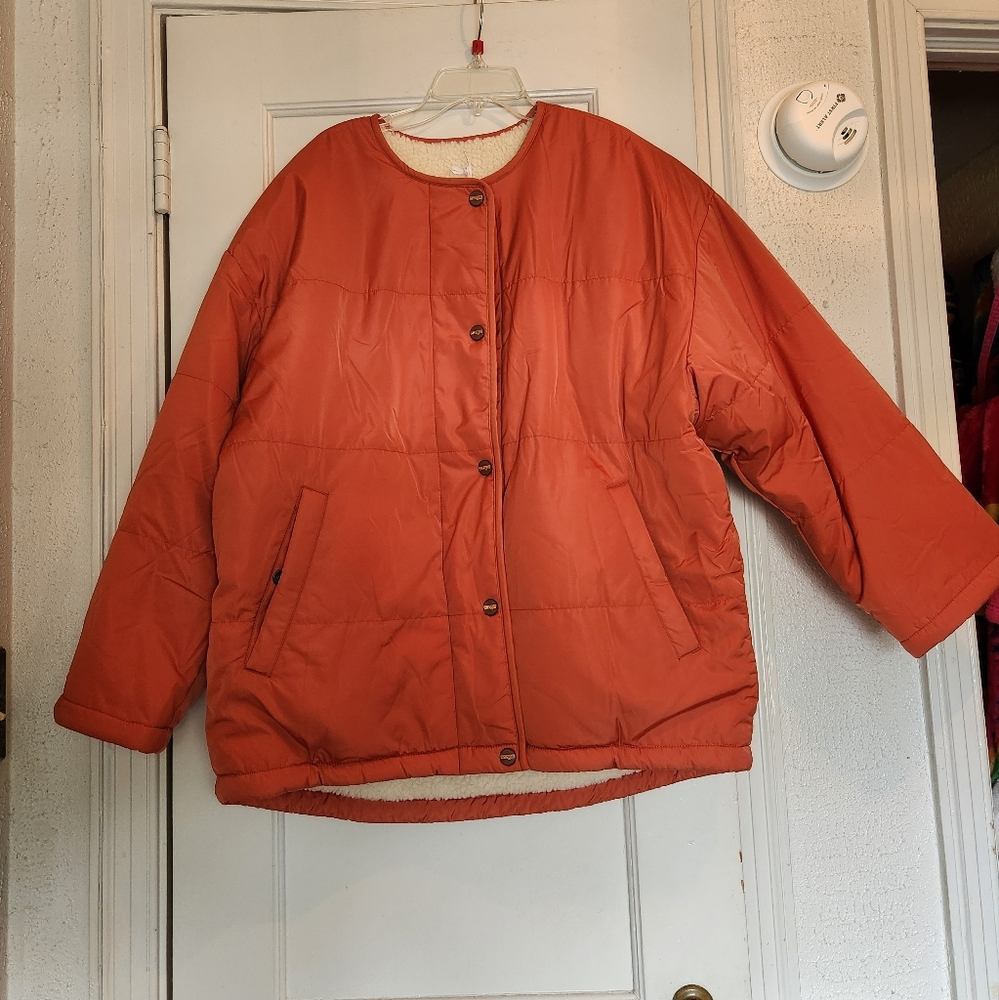 Wrangler reversible puff coat